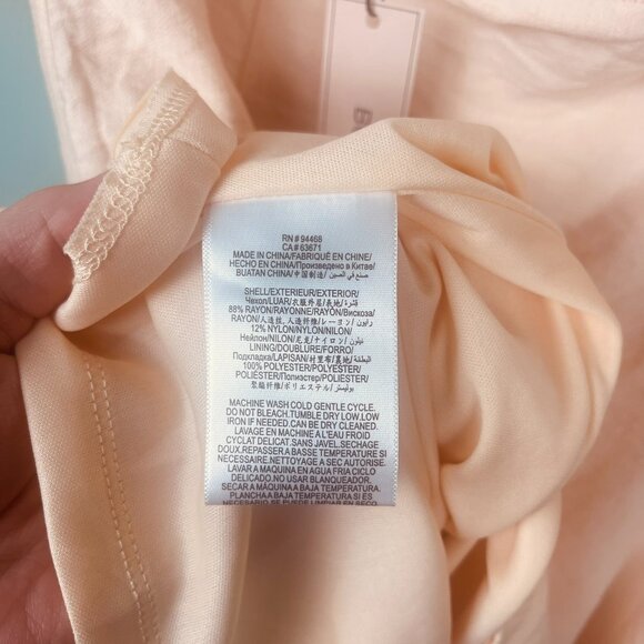 NWT BCBGeneration Dress Womens SZ M Babydoll Peasant Prairie Puff Sleeve Cottage - Picture 9 of 9